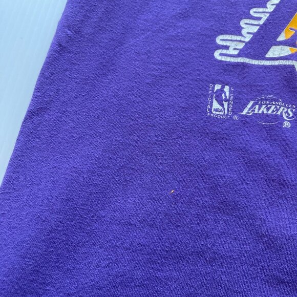 Vintage Nutmeg Los Angeles Lakers Graphic Tee L - Picture 7 of 9